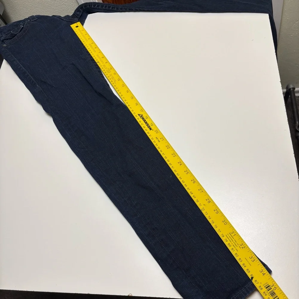 True Religion Straight Leg Jeans, Dark Wash, Size 30, Made in USA - Picture 13 of 13